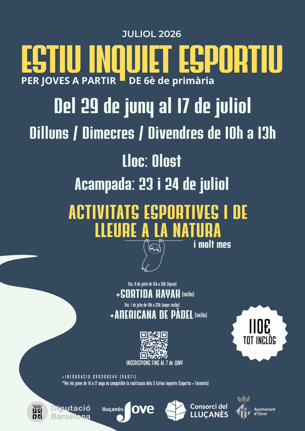 ESTIU INQUIET ESPORTIU (a partir de 6è de primària)